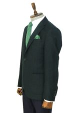 Slim-Fit-Plain-Wide-Lapel-Green-Men-Wool-Blazer-Wessi-2