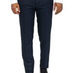 Slim Fit Textured Oil Green Men Trousers - Wessi