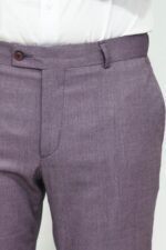 Slim-Fit-Textured-Purple-Men-Trousers-Wessi-1