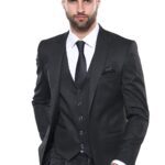 Smoked Plain Blazer Vest Set | Wessi