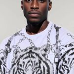 Tiger Patterned Slim Fit White SweatshirtTiger Patterned Slim Fit White Sweatshirt - Wessi