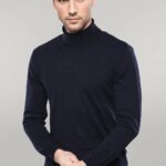 Turtleneck Navy Blue Men Sweater | Wessi