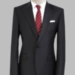 Wool Black Men Suit - Wessi