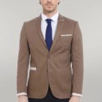 2 Button Bag Pocket Tan Jacket-Wessi