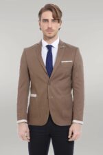 2 Button Bag Pocket Tan Jacket-Wessi