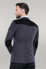 2-Button-Bag-Pocket-Velvet-Grey-Jacket-Wessi-3