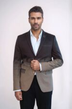 2-Button-Mono-Lapel-Plain-Cotton-Brown-Jacket-Wessi-3
