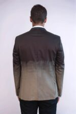 2-Button-Mono-Lapel-Plain-Cotton-Brown-Jacket-Wessi-4