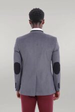 2-Buttons-Pocket-Piping-Velvet-Grey-Jacket-3