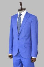 2-Piece-Patterned-Slim-Fit-Blue-Men-Suit-Wessi-2