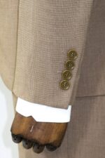 2-Piece-Patterned-Slim-Fit-Dark-Beige-Men-Suit-Wessi-2