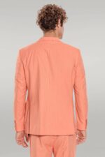 2-Piece-Patterned-Slim-Fit-Orange-Men-Suit-Wessi-3