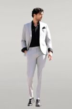 2-Piece-Plain-Slim-Fit-Grey-Men-Suit-Wessi-2