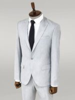 2-Piece-Plain-Slim-Fit-Light-Grey-Men-Suit-Wessi-2
