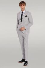 2-Piece-Striped-Grey-Men-Suit-Wessi-1