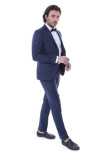 2-Piece-Tuxedo-Collar-Piping-Navy-Blue-Suit-Wessi-2