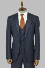 3-Piece-Single-Button-Peak-Lapel-Dark-Blue-Men-Suit-Wessi-3