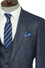3-Piece-Single-Button-Peak-Lapel-Grey-Blue-Men-Suit-Wessi-1