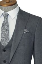 3-Piece-Single-Button-Peak-Lapel-Grey-Men-Suit-Wessi-1