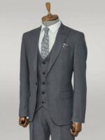 3-Piece-Single-Button-Peak-Lapel-Grey-Men-Suit-Wessi-4