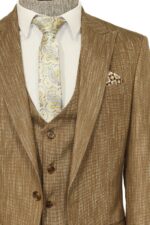3-Piece-Single-Button-Peak-Lapel-Tan-Men-Suit-Wessi-1