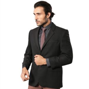 4 Drop Cachet Black Men Blazer - Wessi