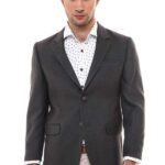 4 Drop Cachet Dark Green Men Blazer - Wessi