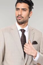 4-Drop-Checked-Regular-Fit-Beige-Suit-Wessi-2