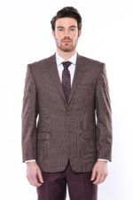4-Drop-Checkered-Burgundy-Jacket-Wessi-1