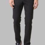 5 Pockets Cotton Black Men Pants - Wessi