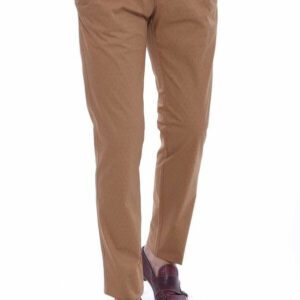 5 Pockets Light Brown Men Pants - Wessi