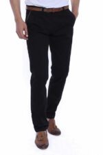5 Pockets Patterned Black Men Pants