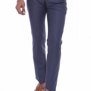 Anthracite Slim Fit Plain Men Pants - Wessi