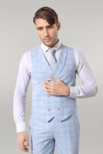 Baby-Blue-Checked-Three-Pieces-Of-Suit-Wessi-4