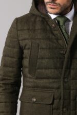 Bag-Pocket-Felt-Hooded-4-Pocket-Green-Coat-Wessi-1