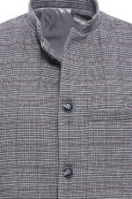 Beige-Checked-Mandarin-Collar-Cachet-Vest-Wessi-1