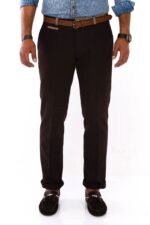Belt Coloured Brown Pants
