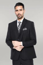 Black 4 Drop Regular Suit