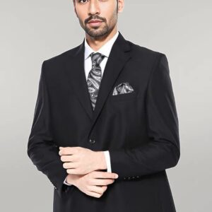 Black 4 Drop Regular Suit | Wessi