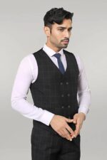 Black-Checked-3-Piece-Linen-Suit-Wessi-4