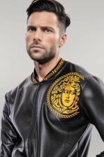 Black-Leather-Touch-Printed-Seasonal-Coat-Wessi-1
