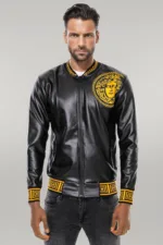 Black-Leather-Touch-Printed-Seasonal-Coat-Wessi-6