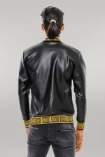 Black-Leather-Touch-Printed-Seasonal-Coat-Wessi-7