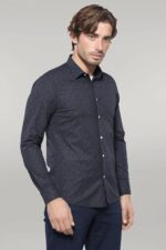 Black Patterned Men's Shirt