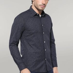 Black Patterned Men's Shirt | Wessi