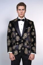 Black-Patterned-Over-Black-Men-Prom-Blazer-Wessi-1