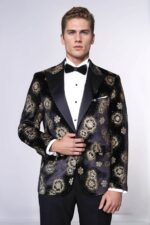 Black-Patterned-Over-Black-Men-Prom-Blazer-Wessi-3