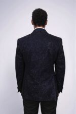 Black-Patterned-Over-Navy-Blue-Men-Party-Blazer-Wessi-4