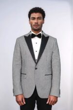 Black-Patterned-Over-White-Men-Party-Blazer-Wessi-1