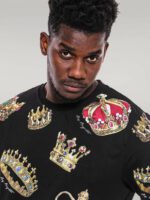 Black-Patterned-Slim-Fit-Sweatshirt-Wessi-1